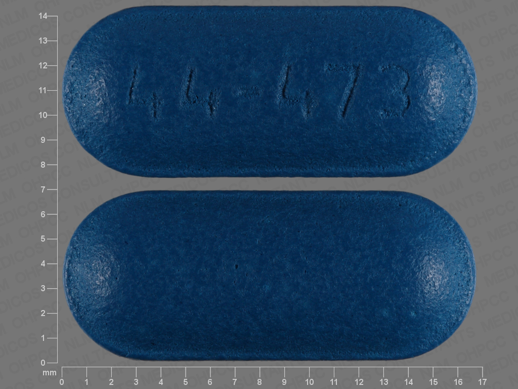Pill Image Blue Capsule Shape