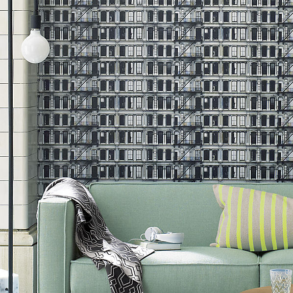 Facade Self Adhesive Wallpaper Cb2