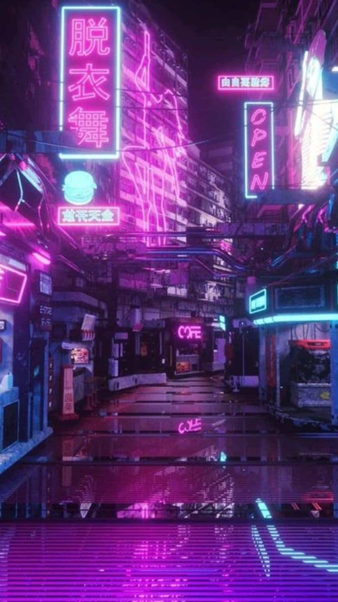 Brighten Up The Night With Epic Neon Wallpaper