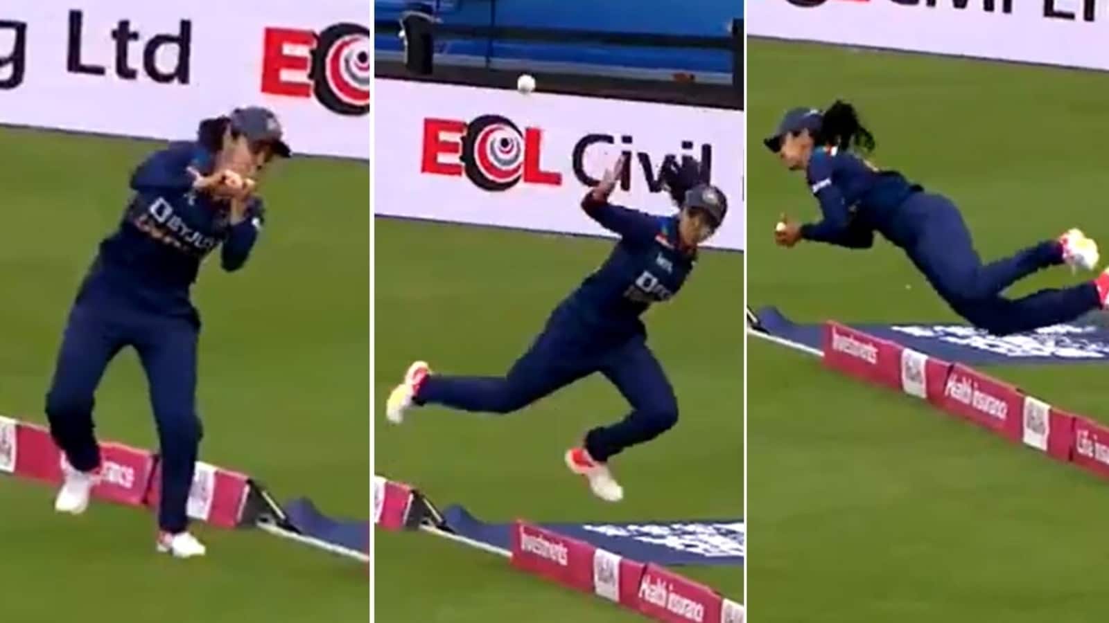 India S Harleen Deol Takes One Of The Most Jaw Dropping Catches