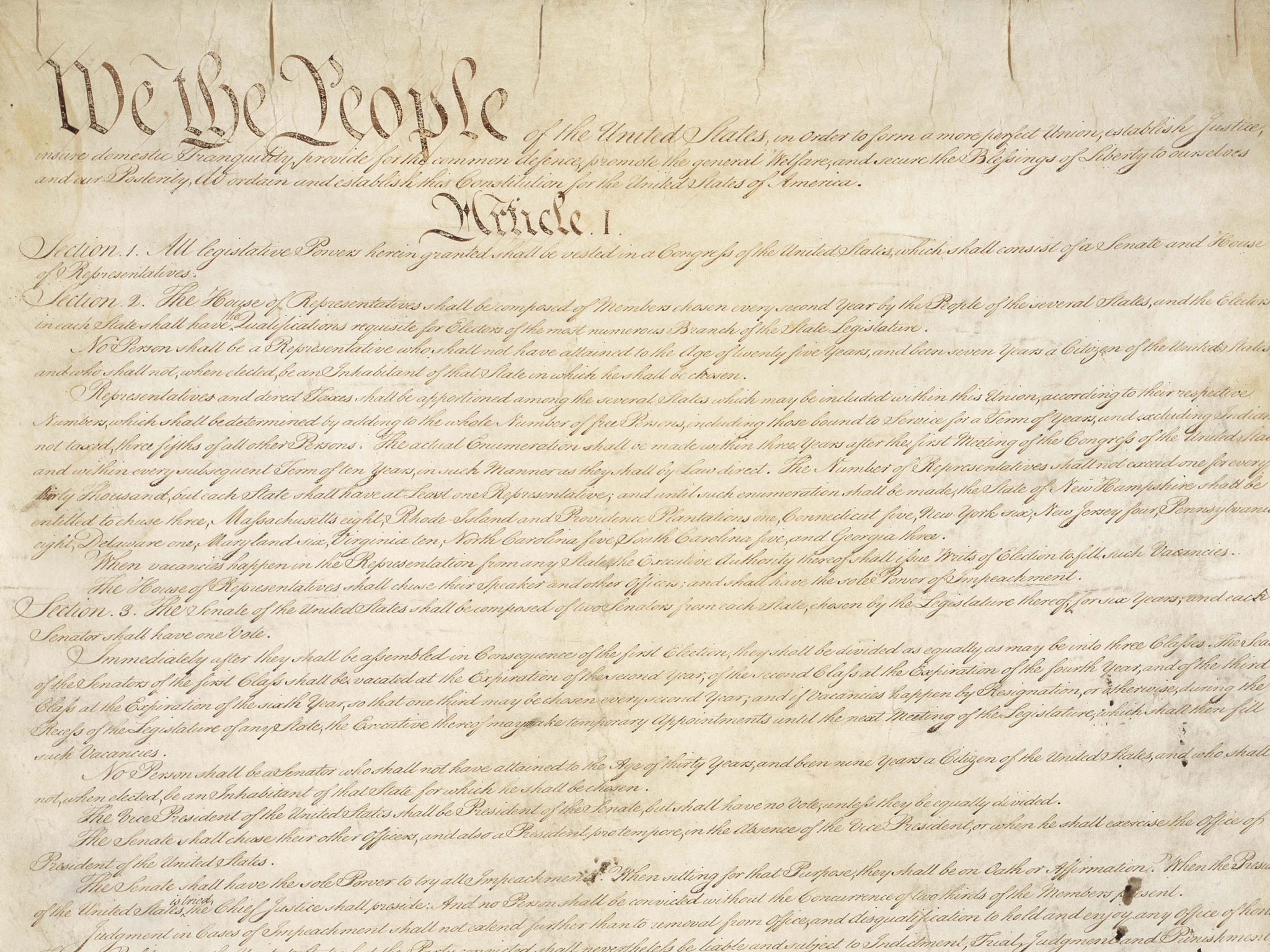 United States Constitution Desktop Wallpaper