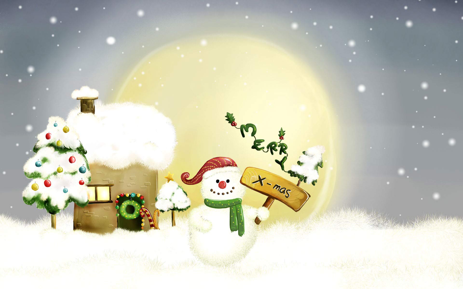 Christmas Wallpaper Laptop Background Winter Background Game