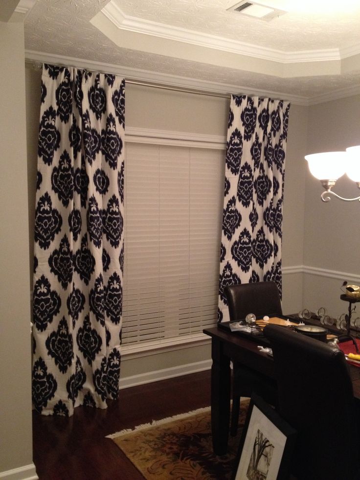 Blue Ikat Curtains Navy And Sherwin Williams Repose