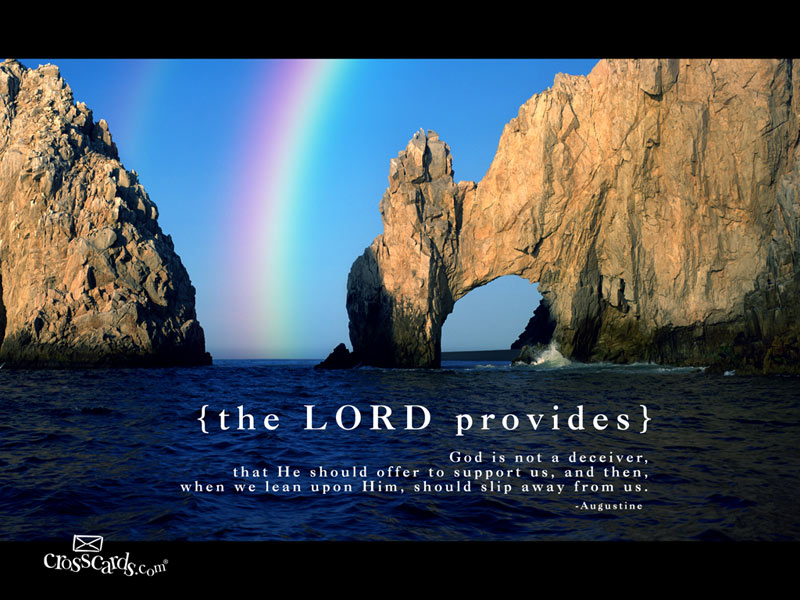 The Lord Provides Wallpaper Christian Nature