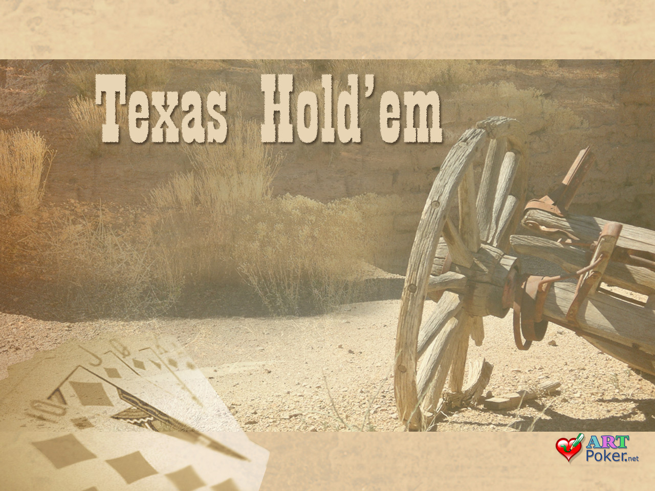 Texas Holdem Western Style Poker Wallpaper