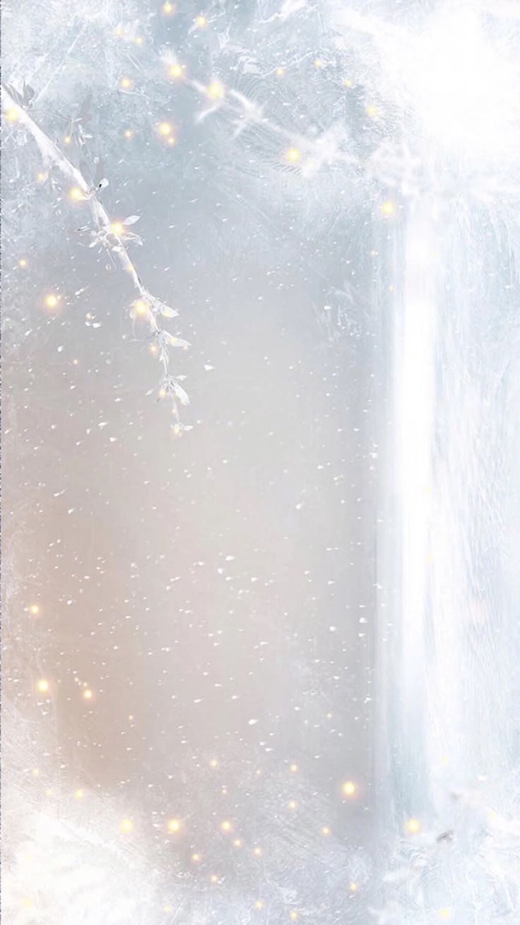 Cute Snow And Lights Wallpaper