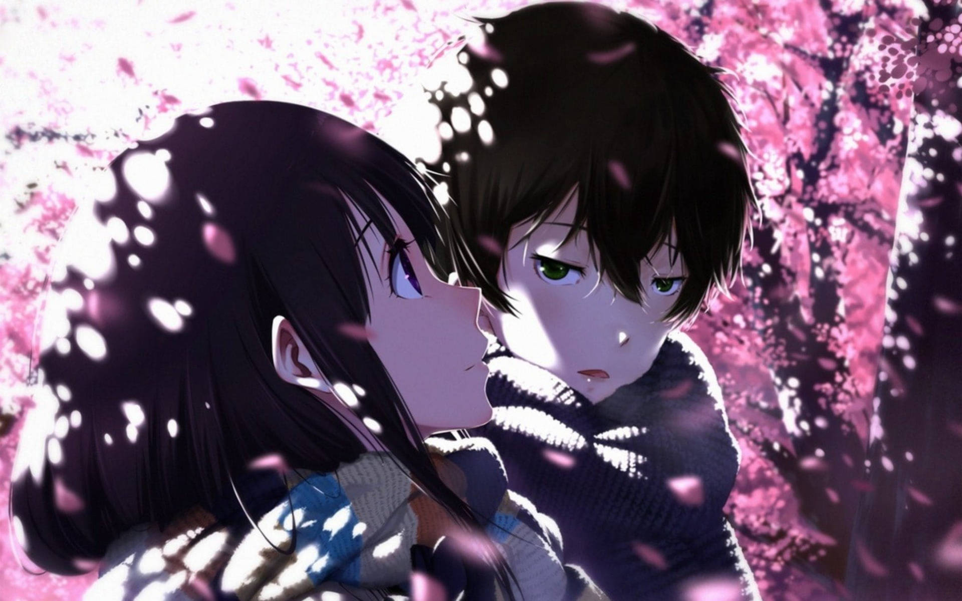 Cute Anime Couple Wallpaper