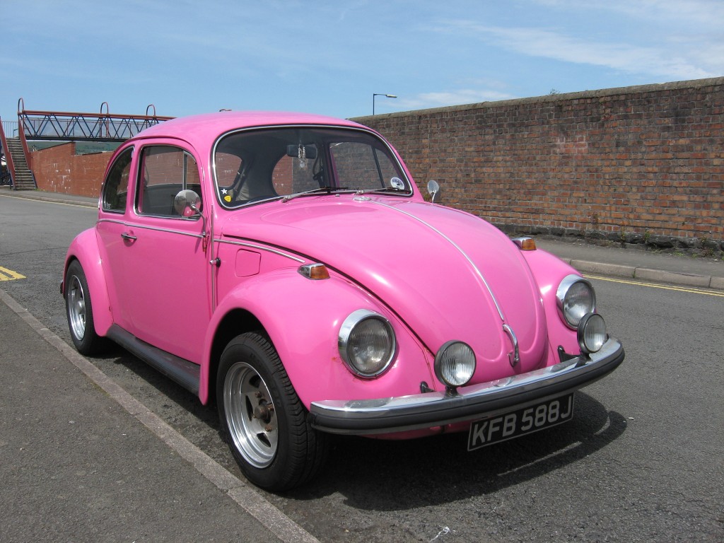 Pink Volkswagen Beetle HD Wallpaper Cars