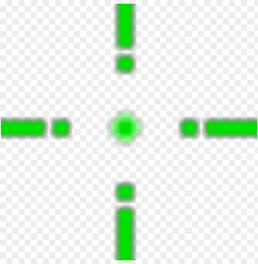 Transparent Green Crosshair Png Image With Background