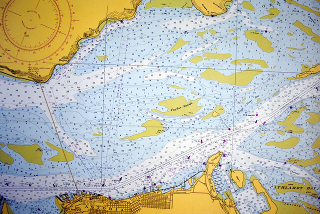 Vintage Nautical Wallpaper Map