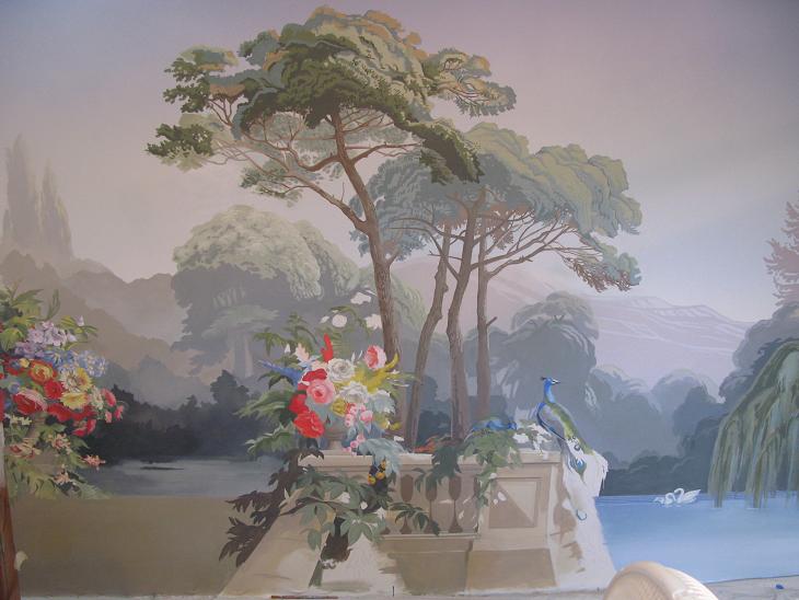Zuber Six Panel Wallpaper Screen The Hunting Landscape For Sale at 1stDibs   zuber wallpaper cost zuber wallpaper for sale zuber wallpaper price