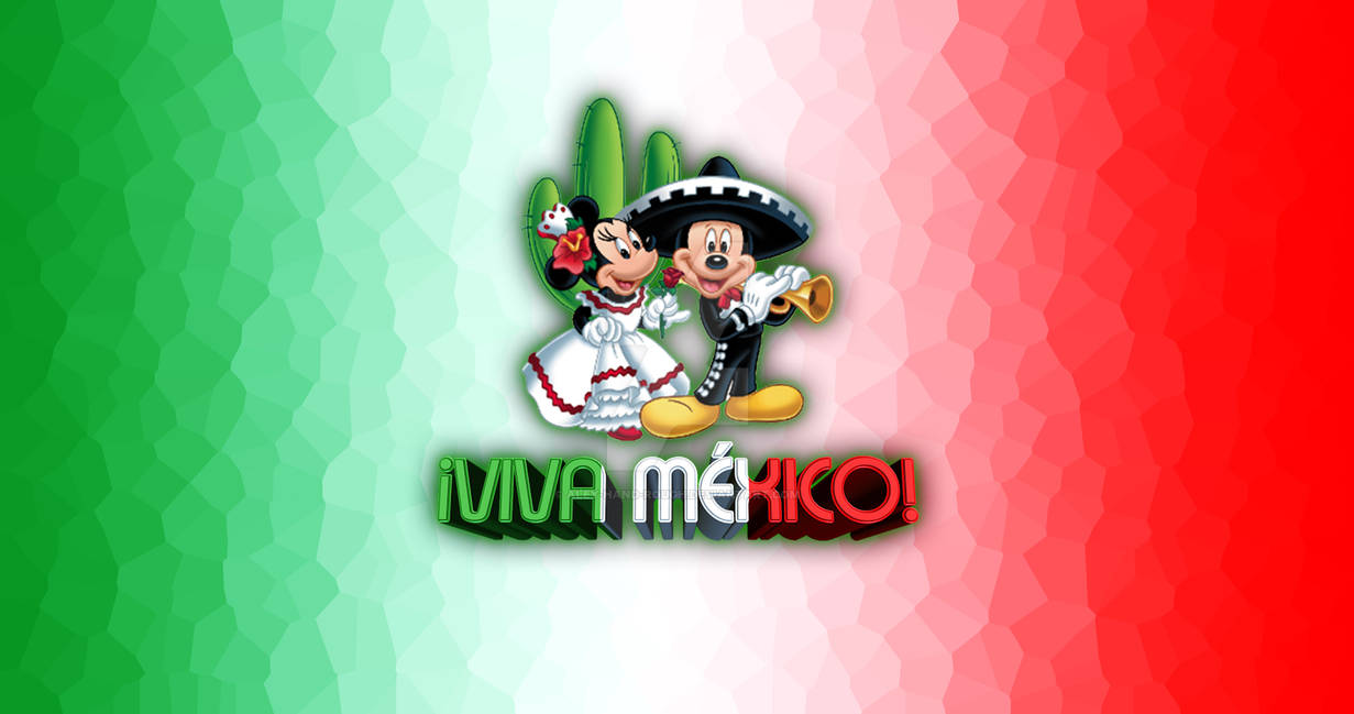 Viva Mexico Disney Mickey Minnie Wallpaper By Aley Hand Rough On