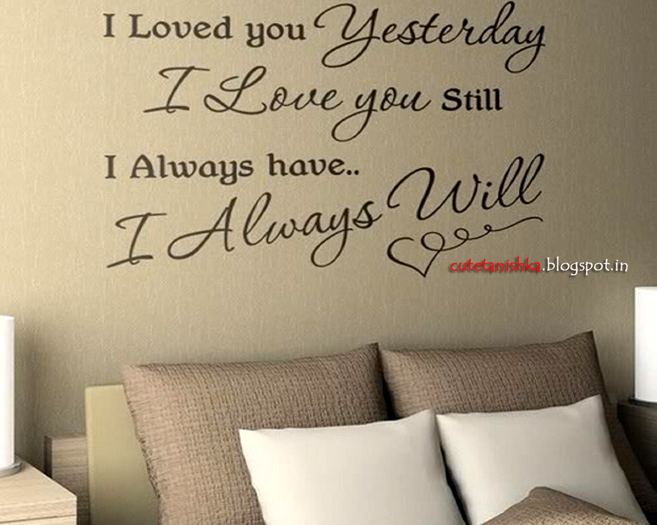 this romantic wallpaper with superb love quote for you to share with