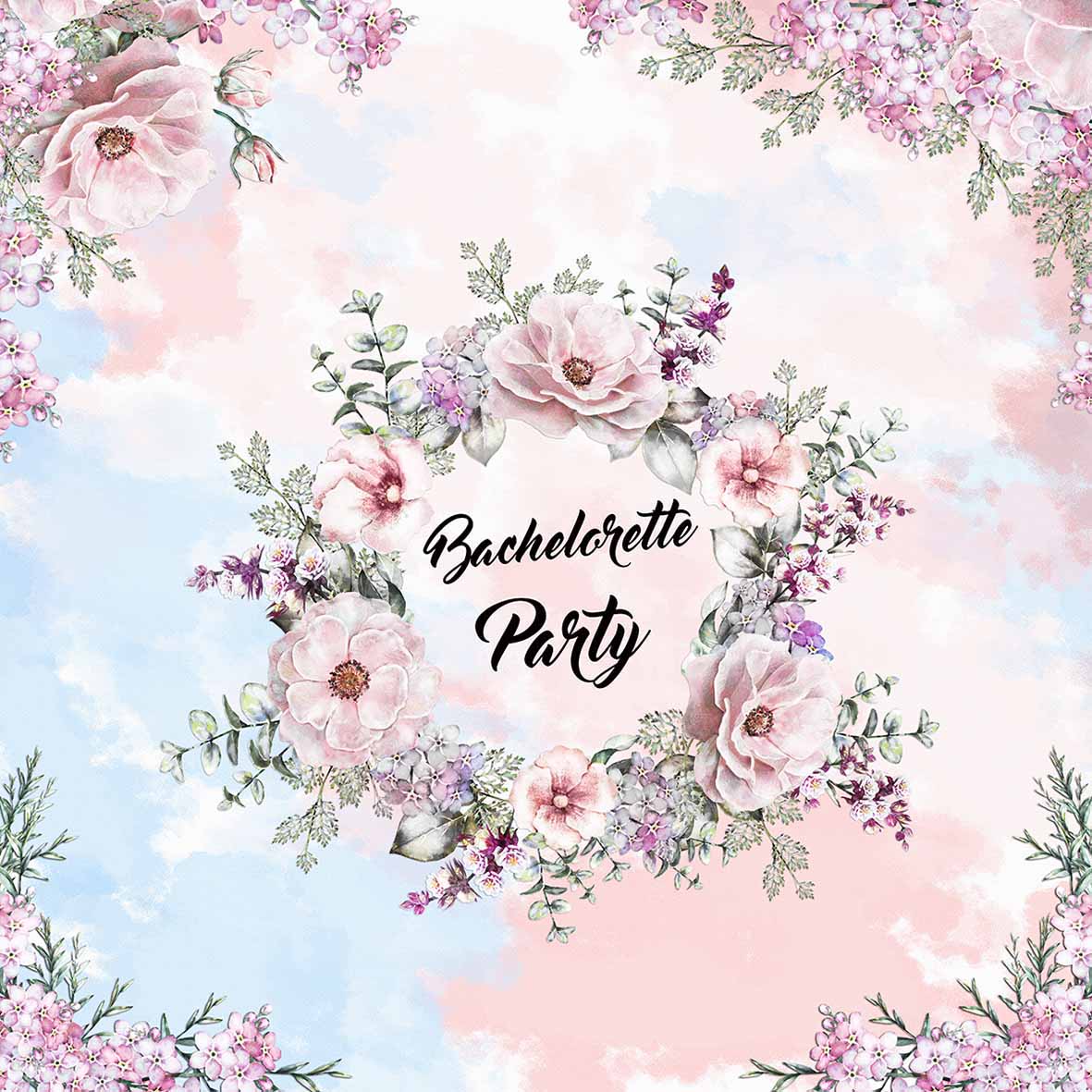 Free download Allenjoy photo background bachelorette party pink wreath 