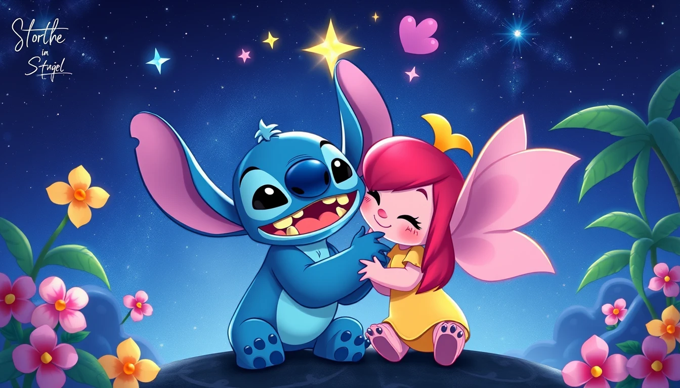 🔥 [30+] Stitch and Angel Couple Wallpapers | WallpaperSafari