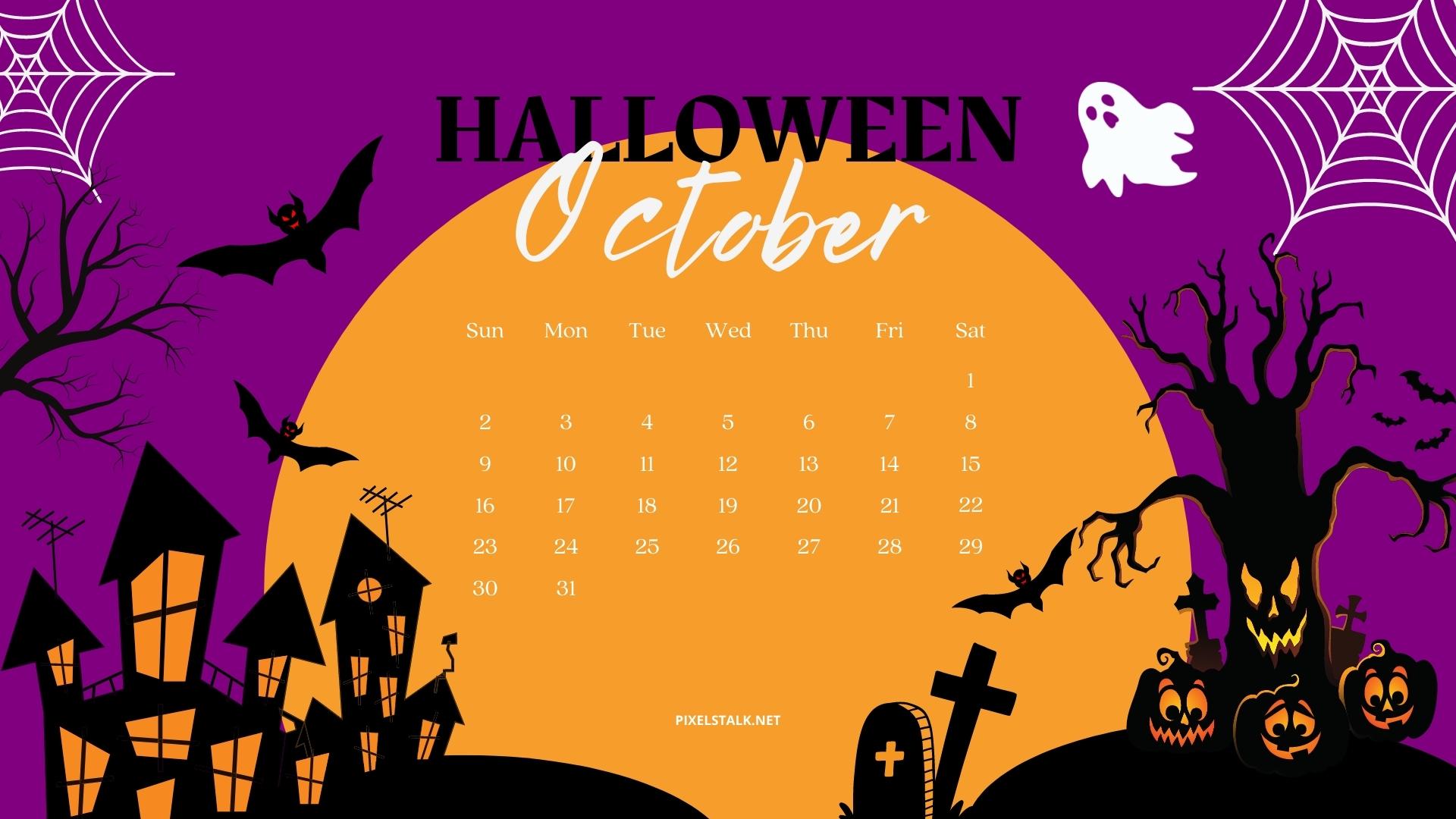 October 2022 Calendar HD Backgrounds Free Download