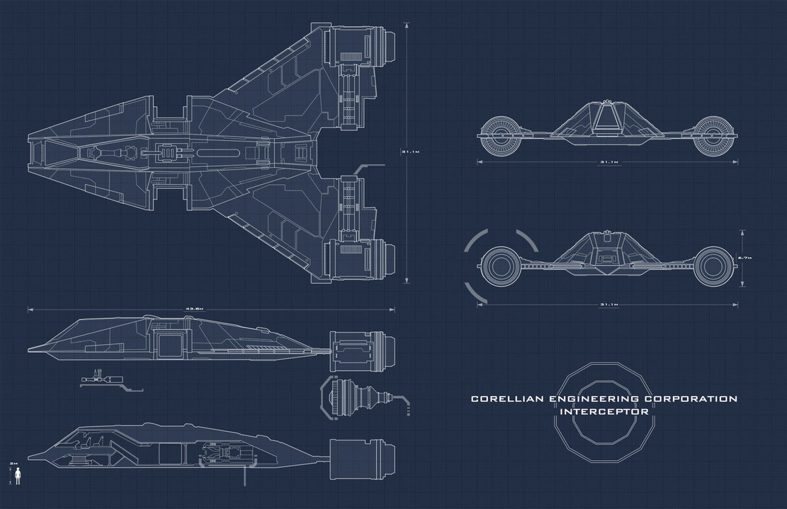 Star Wars Interceptor Blueprint By Adamkop