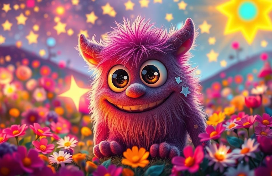 Cute Monster Wallpaper
