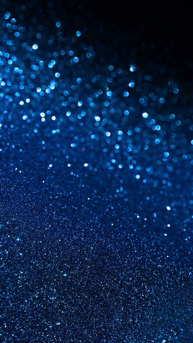 Blue Glitter Wallpaper