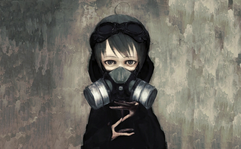 Anime Gas Mask Wallpaper - WallpaperSafari