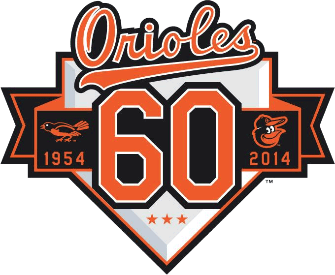 Baltimore Orioles Anniversary Logo 60th