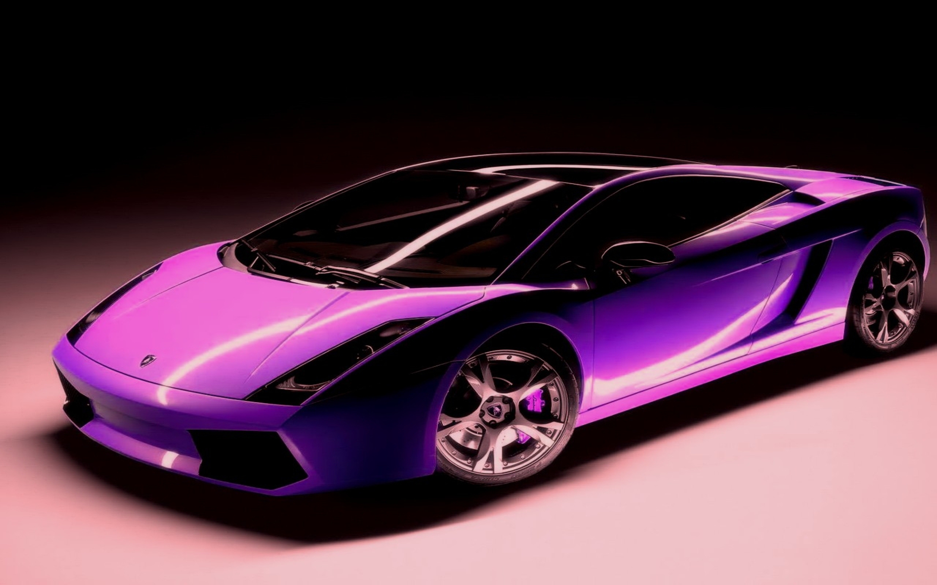 Purple Lamborghini Desktop For iPhone