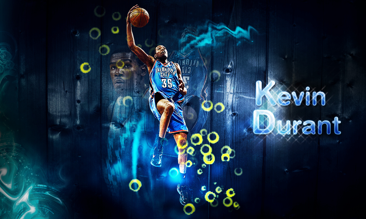 Kevin Durant With Wood Background By Nerka23 X