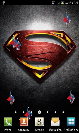 Bigger Flying Superman Live Wallpaper For Android Screenshot