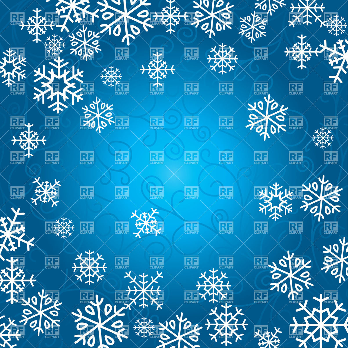Christmas Card Background With Snowflakes Vector Image Of