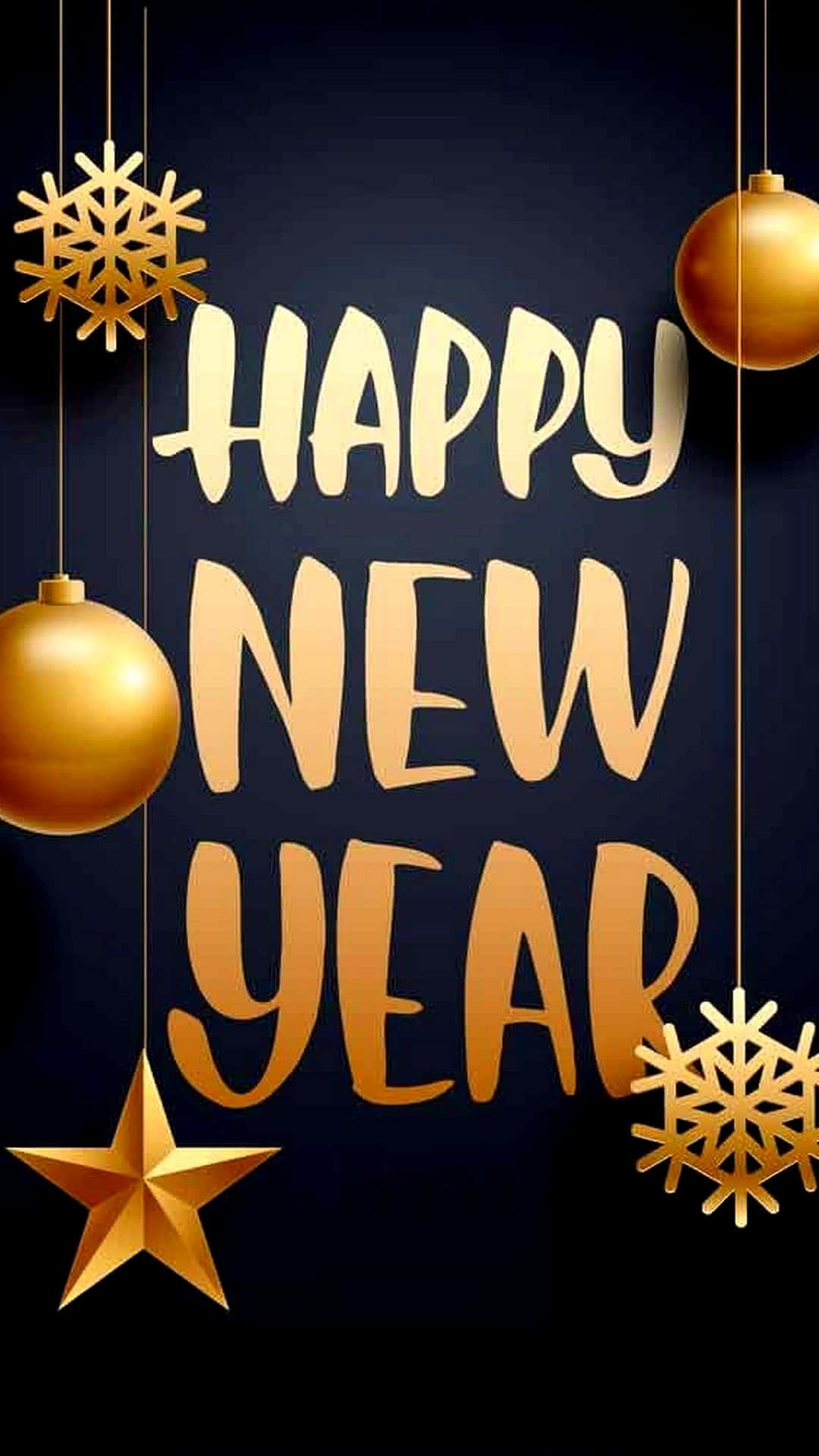 Happy New Year Phone Wallpaper