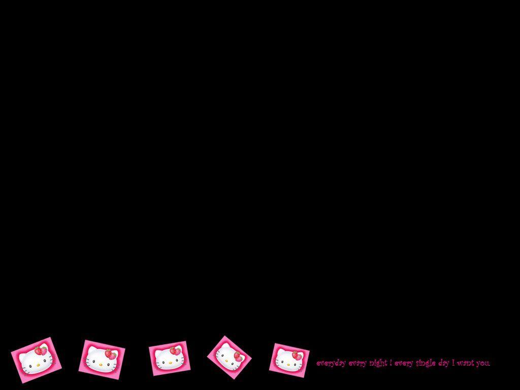 Pink And Black Hello Kitty Backgrounds 1024x768