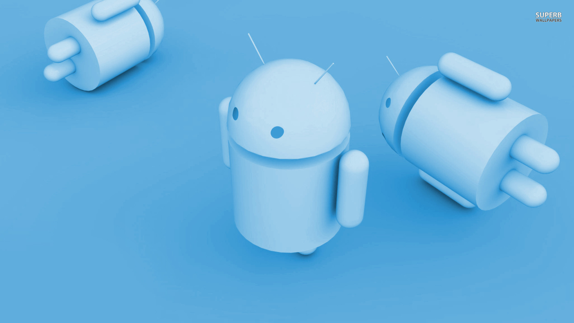 Android In Blue Wallpaper MixHD