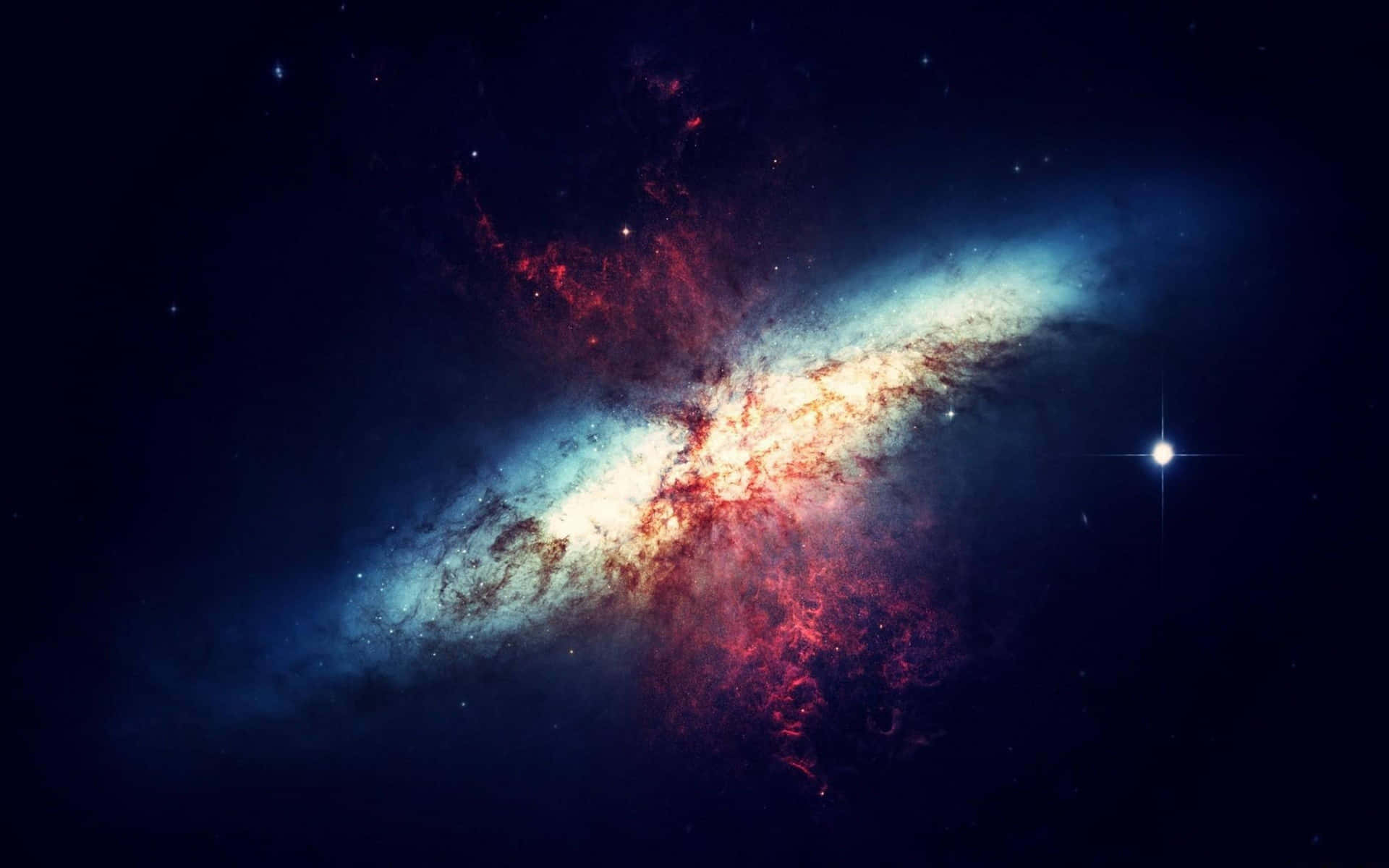 Outer Space Red 4k Wallpaper