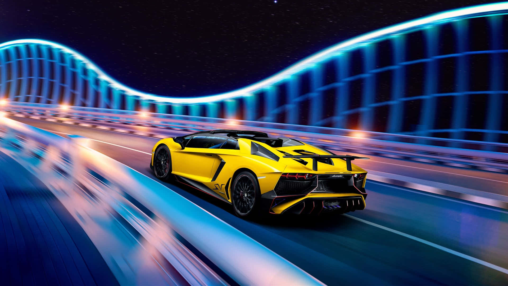 Blue Lamborghini Aventador X D9bl4eqcm1hlh80j Wallpaper