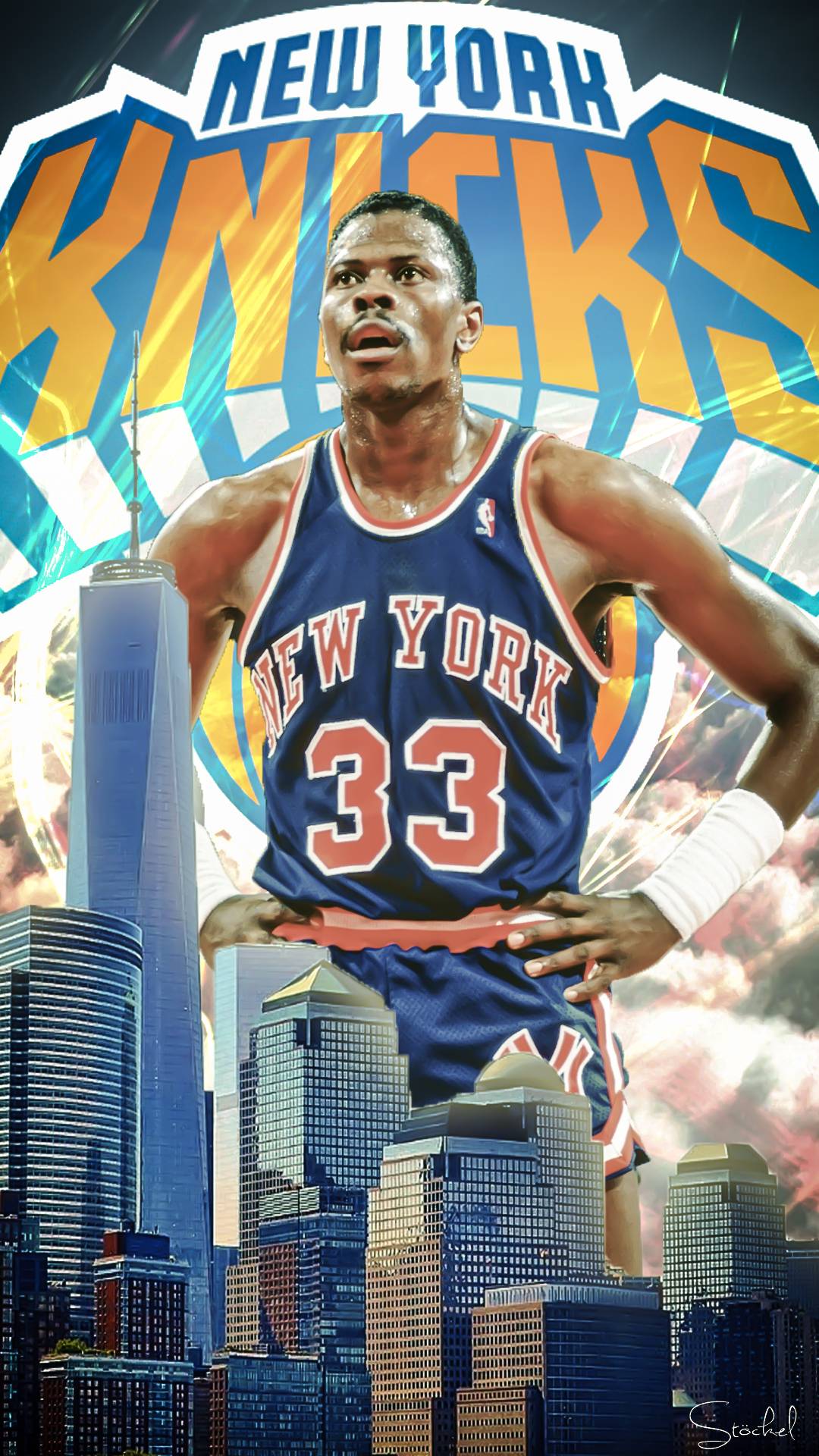 As requested after KP came Pat Ewing mobile wallpaper NYKnicks