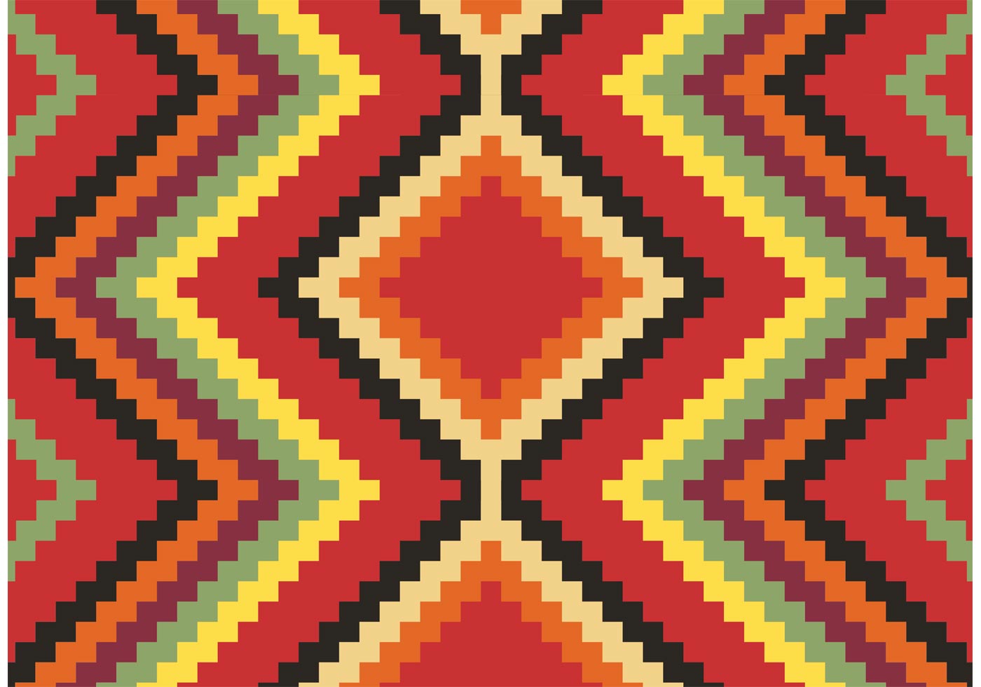 Native American Pattern Vector Art Stock