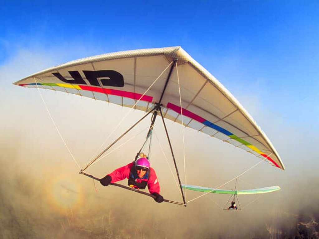 Wallpaper Smoke Hang Gliding Deltaplane