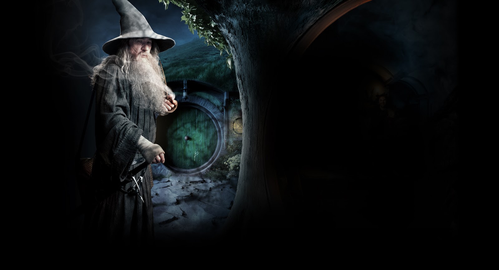 League Of Fiction The Hobbit Gandalf And Dwarf Pany HD Wallpaper