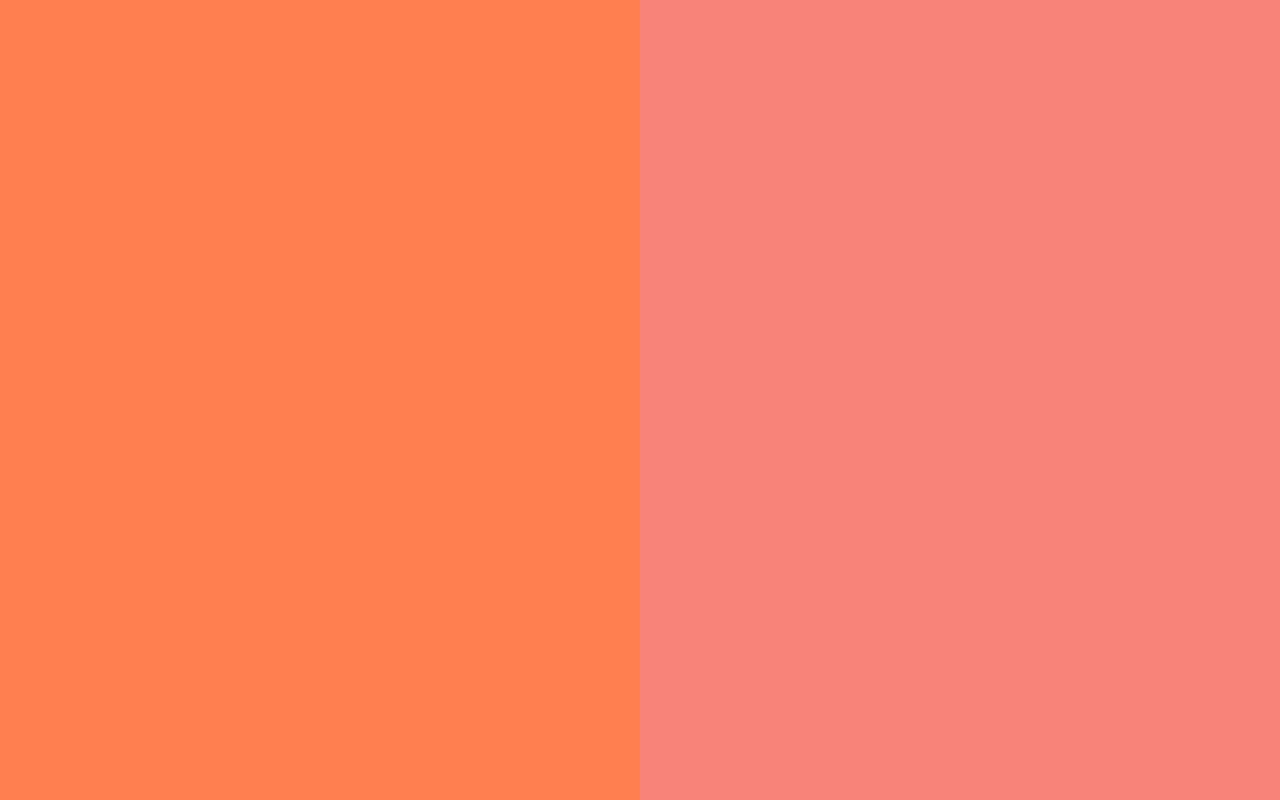 1280x800 resolution Coral and Coral Pink solid two color background 1280x800