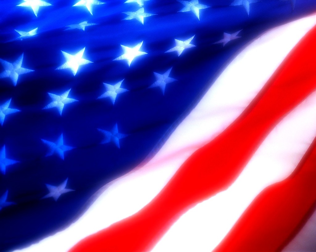 American Flag Powerpoint Background 4th Of July