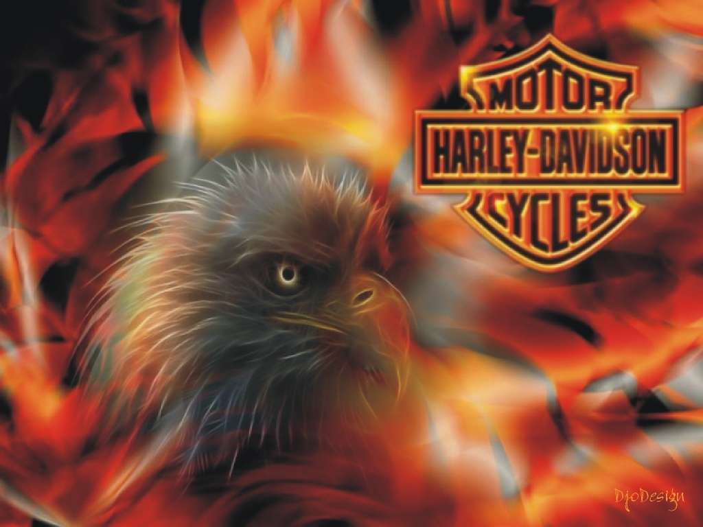 Harley Davidson Fire Eagle Wallpaper HD Car
