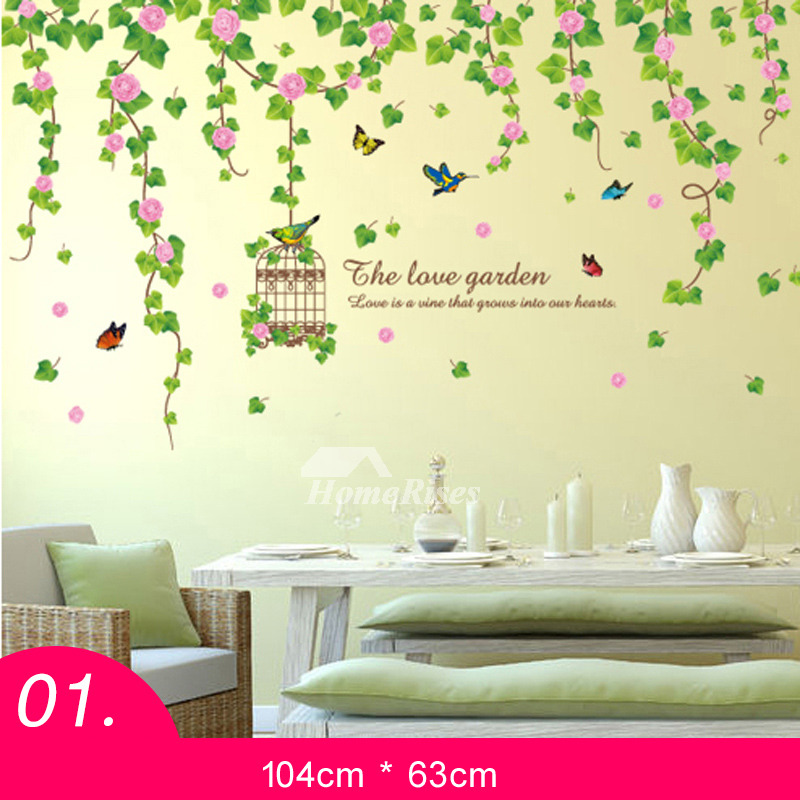 Floral Wall Stickers Self Adhesive Home Decor Bedroom Online
