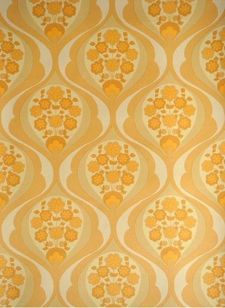 Yellow Vintage Wallpaper Pretty