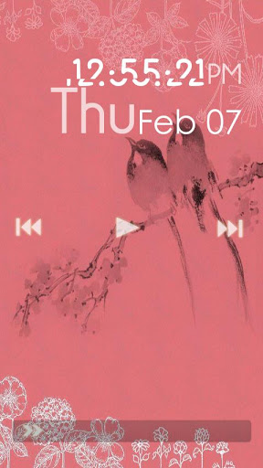 Pink Love Lock Screen For Android