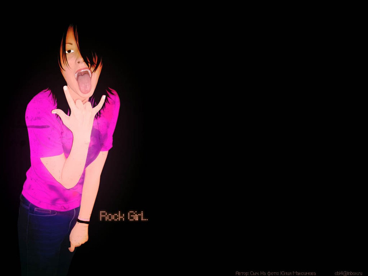 Emo rock girl Desktop wallpapers 1280x1024