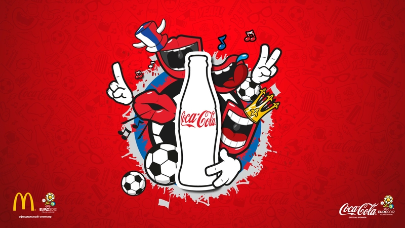 Soccer Cocacola Mcdonalds Euro Wallpaper
