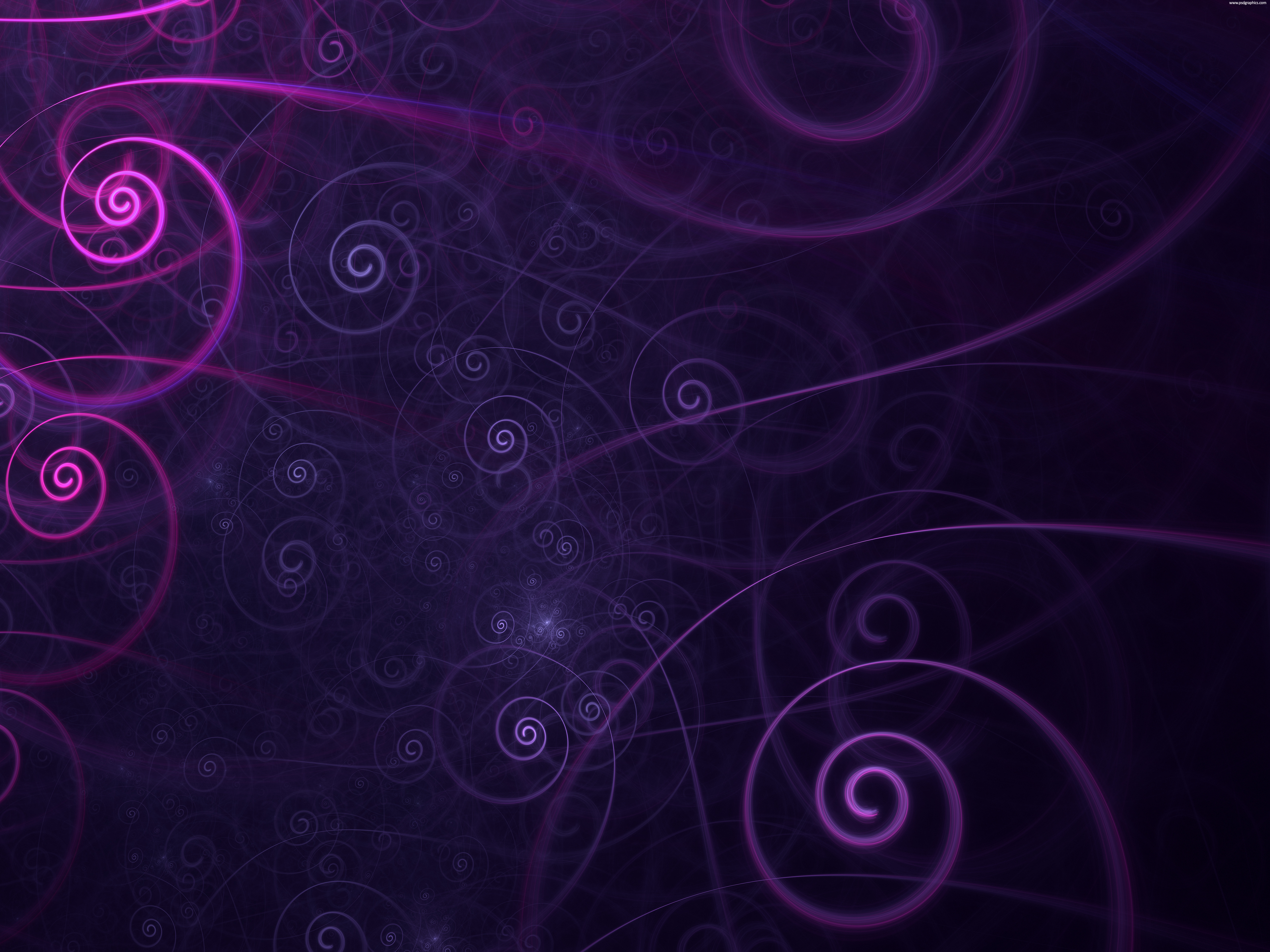Purple Spirals Background Psdgraphics