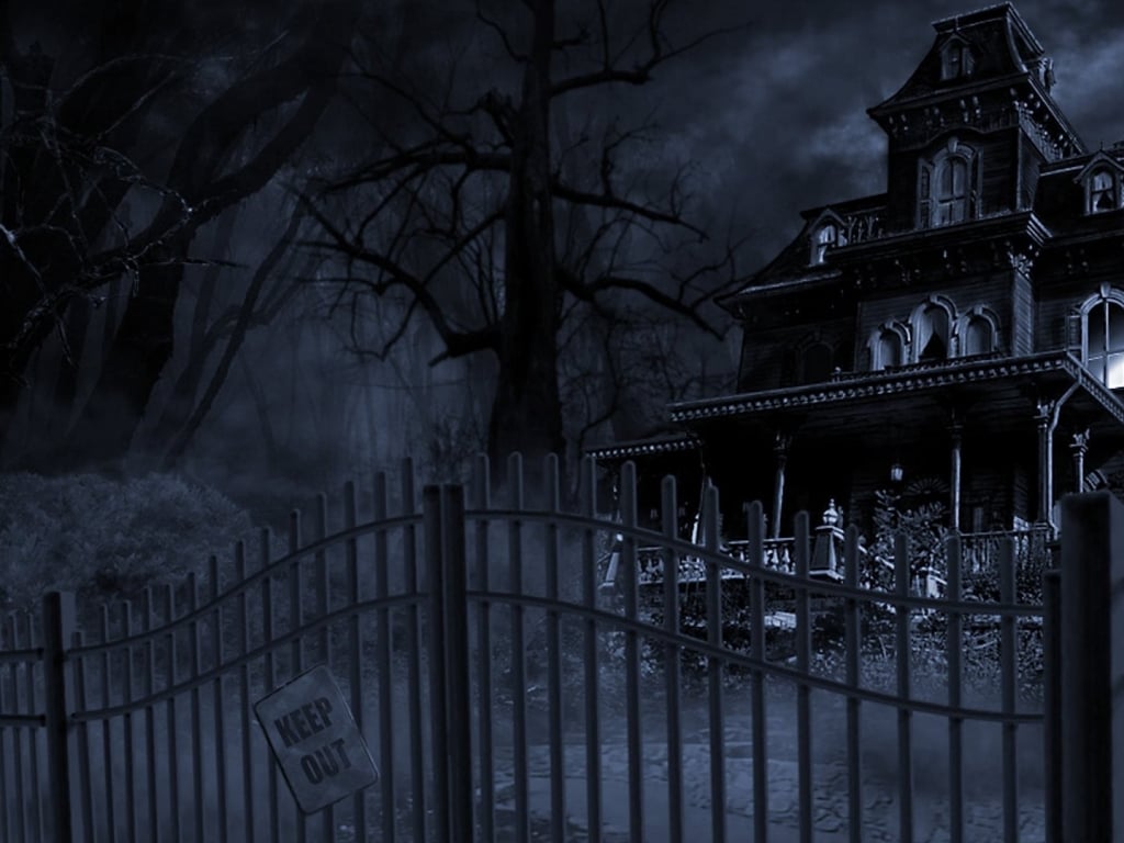  halloween haunted house 1920x1080 wallpaper Wallpaper Free