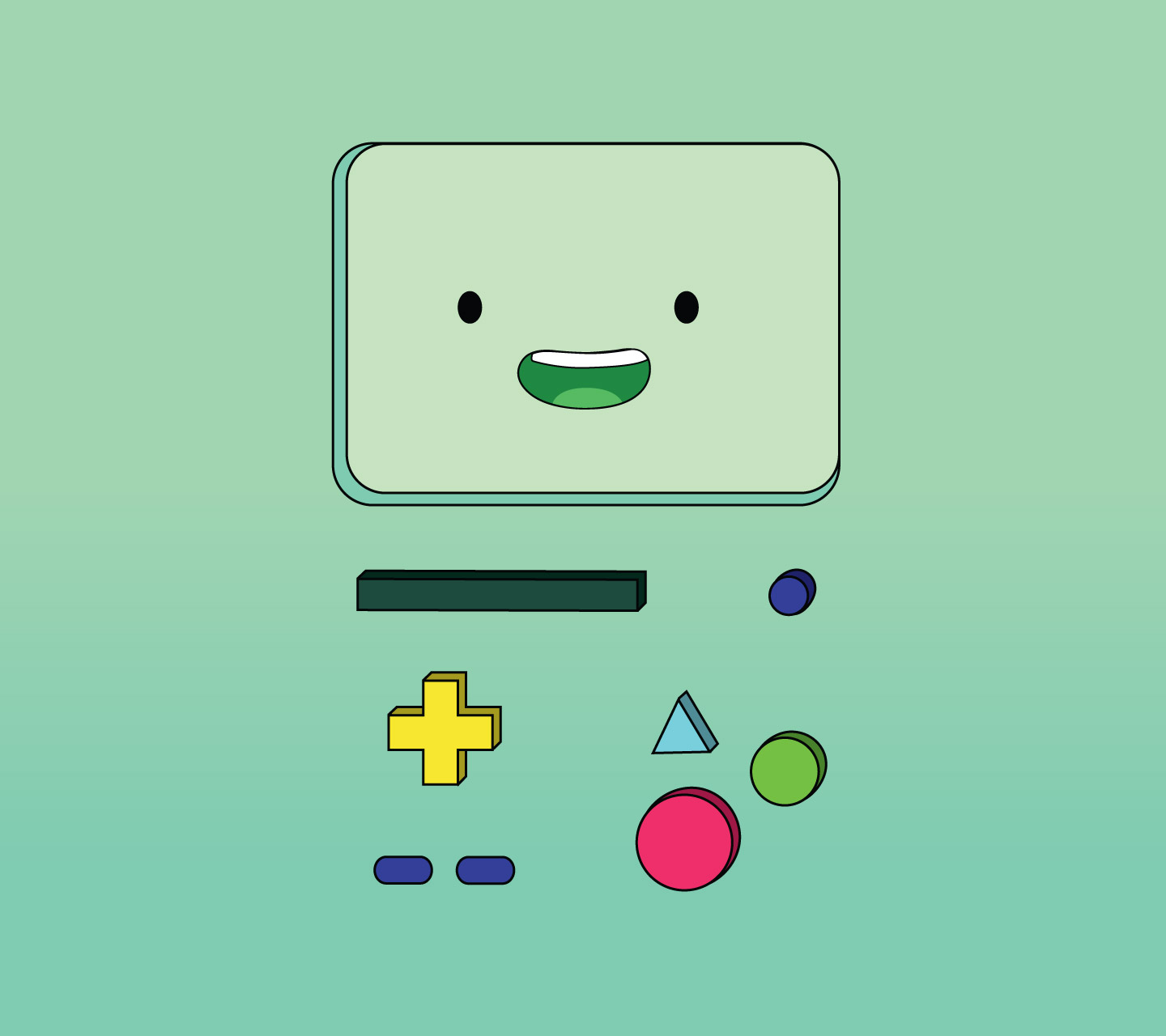 Any Adventure Time Fans Out There I Made A Bmo Wallpaper For My Phone