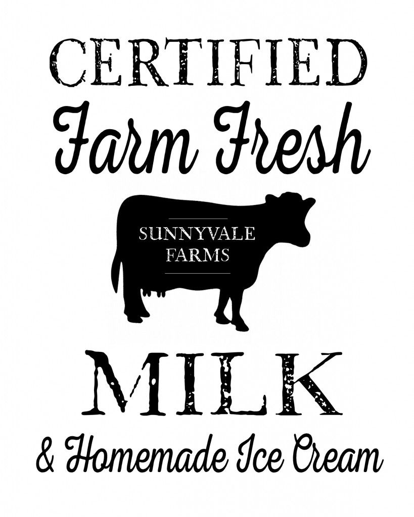 Farm Fresh Milk Vintage Printable Home Tips And Ideas Etc